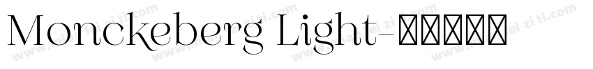 Monckeberg Light字体转换